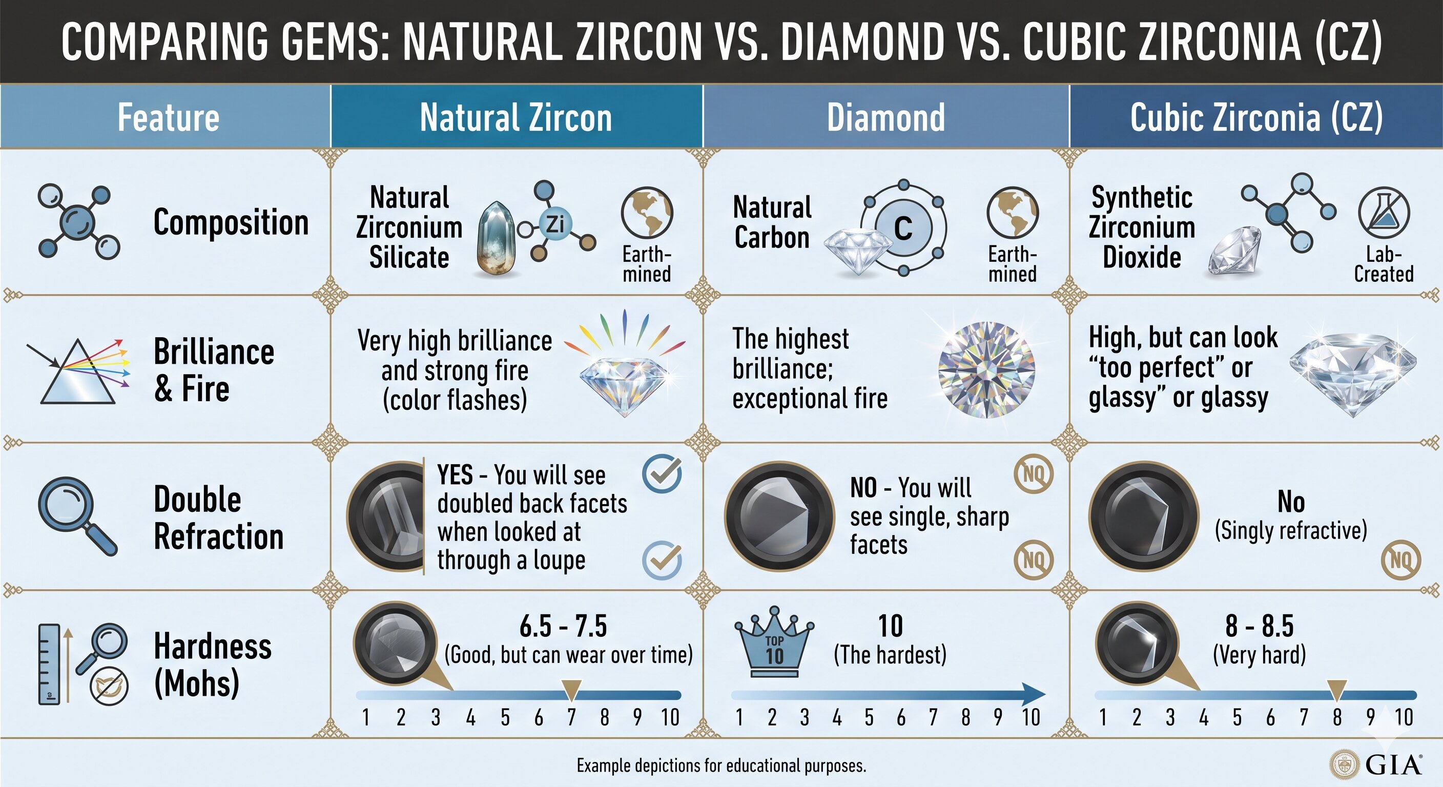 Zircon vs. Diamond
